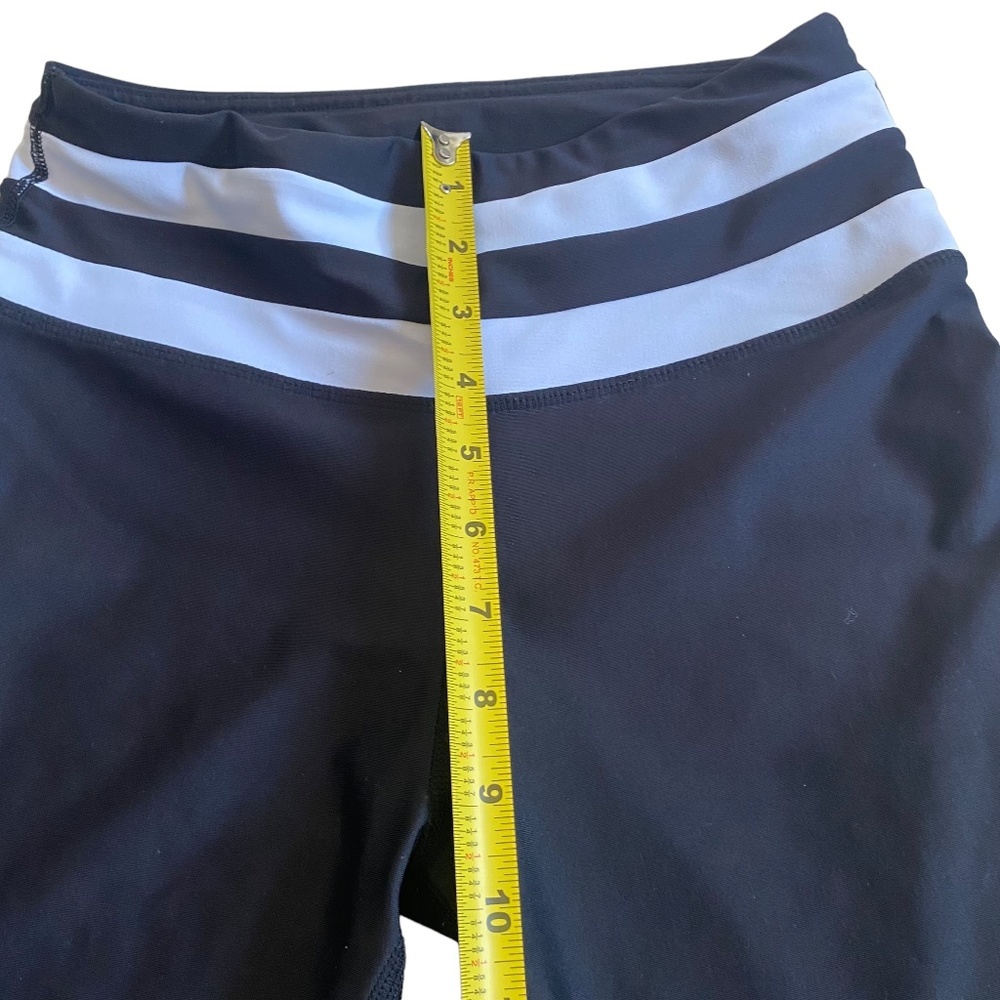 C&C California Black Sea through mesh legging black & white stripes - Picture 7 of 11